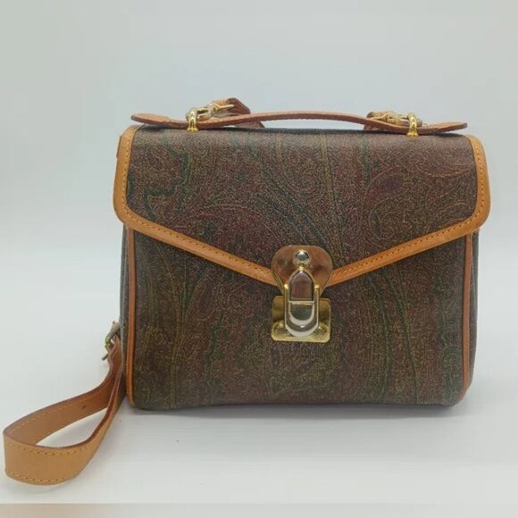 Etro Leather Messenger Handbag - Picture 1 of 13